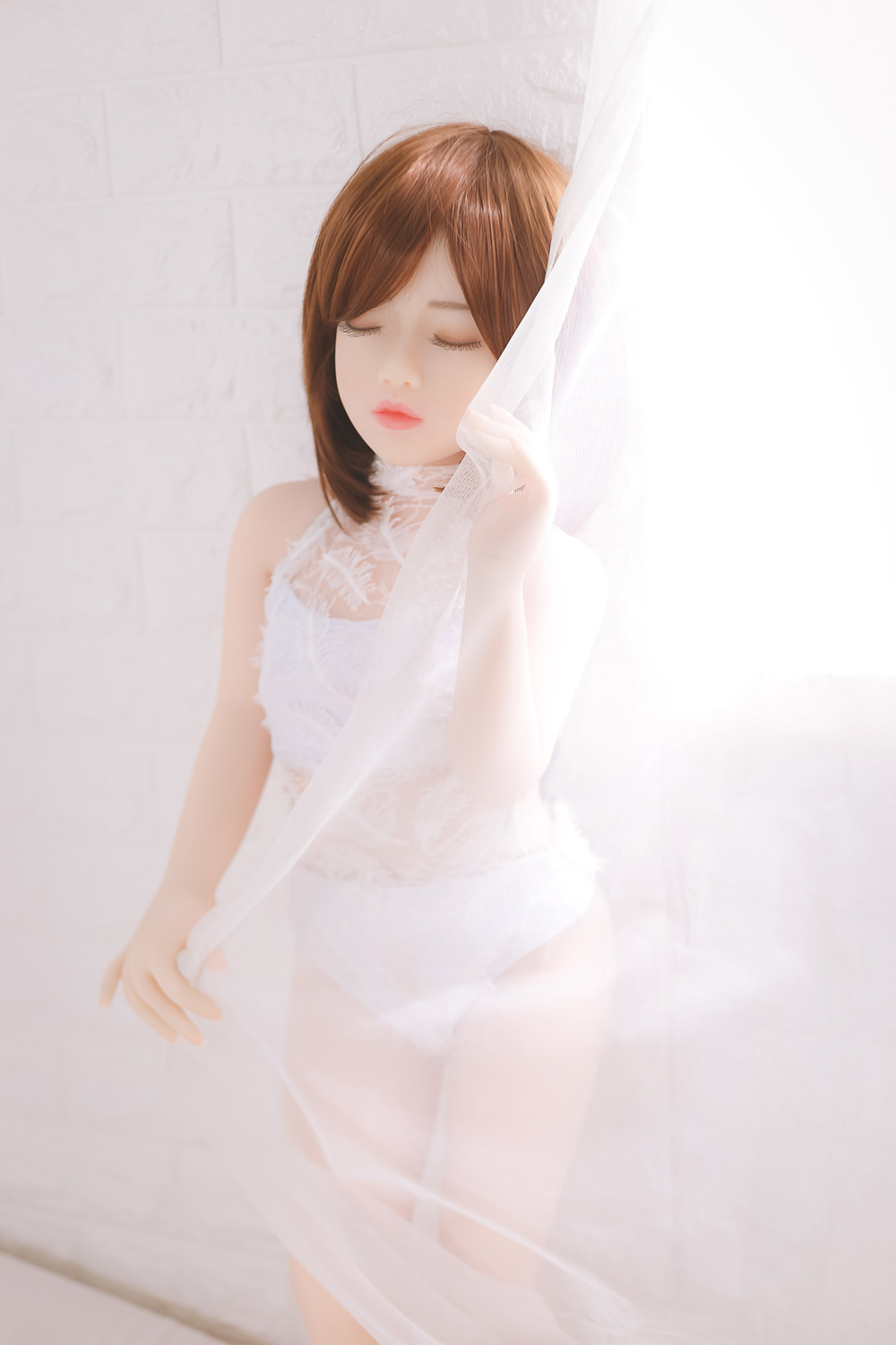 100cm Realistic Flat Chest Young Mini Love Sex Dolls For Men, 100-19