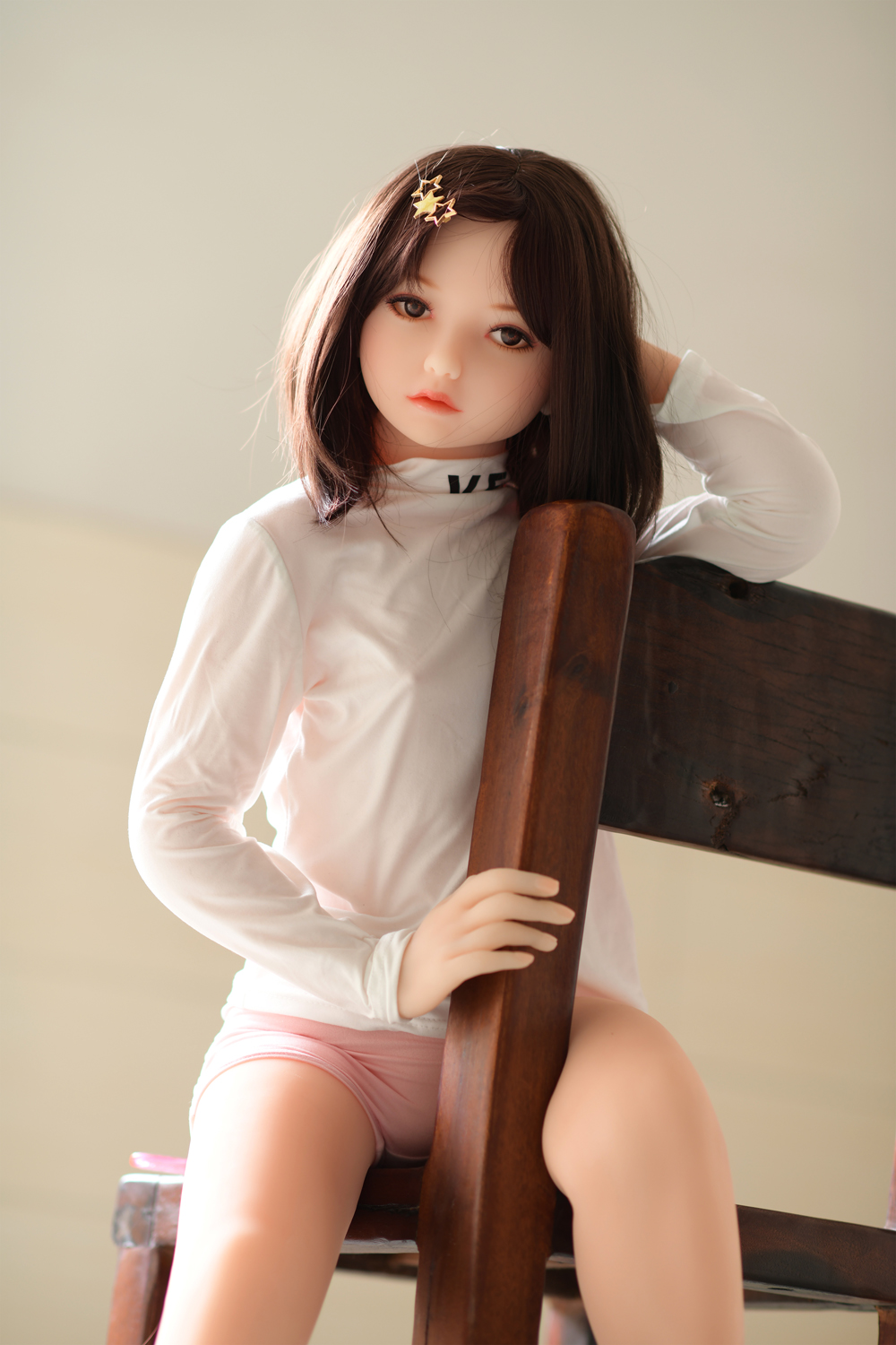 122cm Real Flat Chest Young Mini Sex Dolls In USA Stock, 122-M11