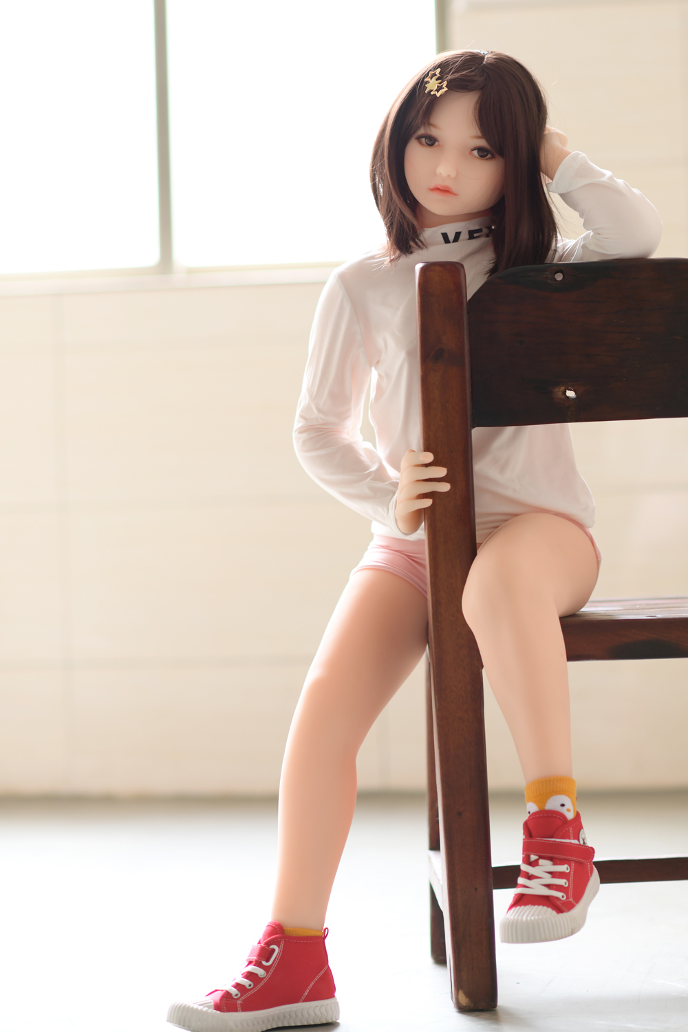 122cm Real Flat Chest Young Mini Sex Dolls In USA Stock, 122-M11